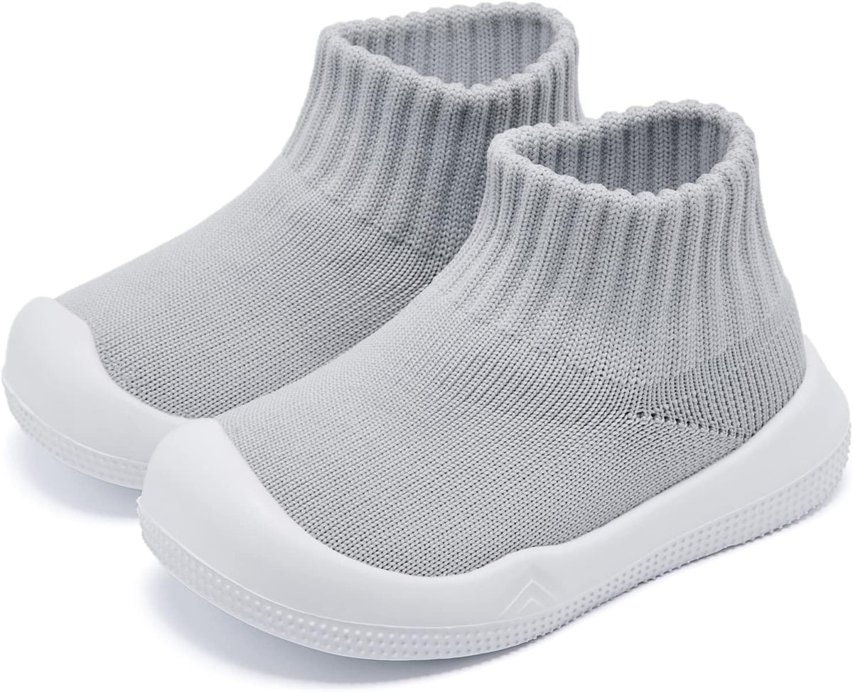 Eashi Baby Boy Girl Non-Skid Indoor Infant Walking Shoes Breathable Warm Elastic Sock Shoes with