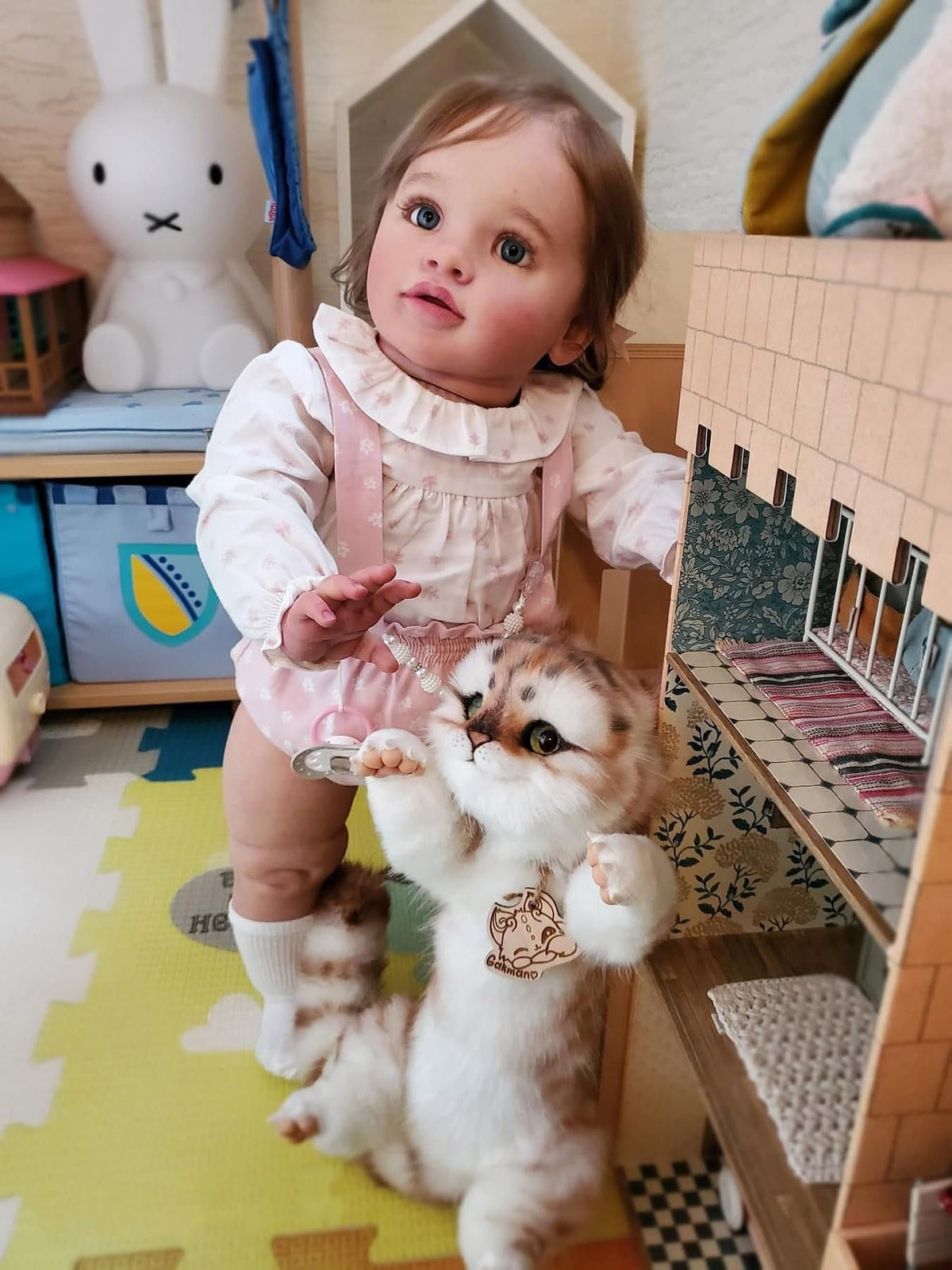 KAWAYII 26 Inch Lifelike Reborn Baby Doll Realistic Newborn Princess Girl Doll Soft Vinyl Handmade