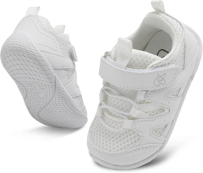 LeIsfIt Baby Shoes Boys Girls First Walking Shoes Non-Slip Toddler Breathable Sneakers Infant