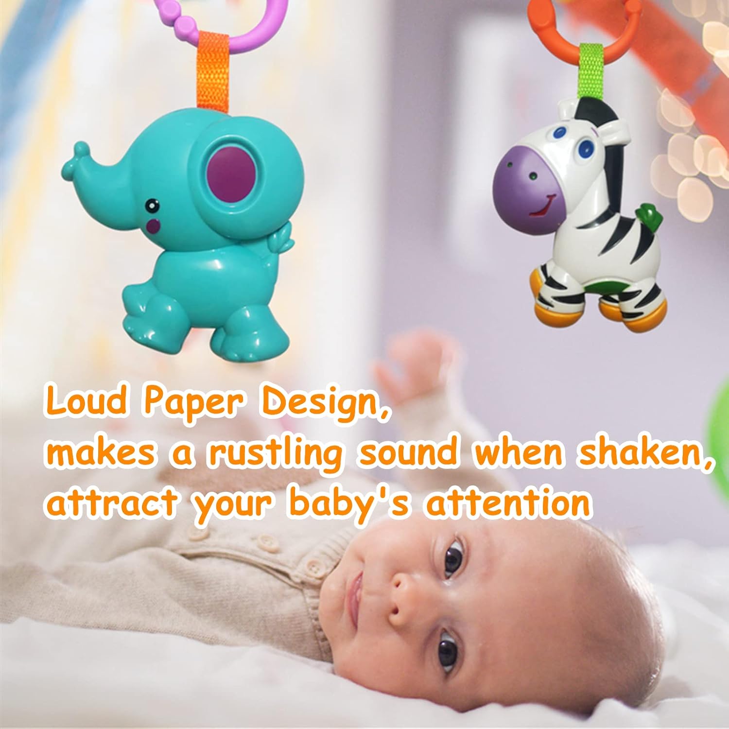Baby Toys, Cartoon Animal Hanging Rattle Toys, Handbells Baby Rattles, Baby Bed Crib Car Seat
