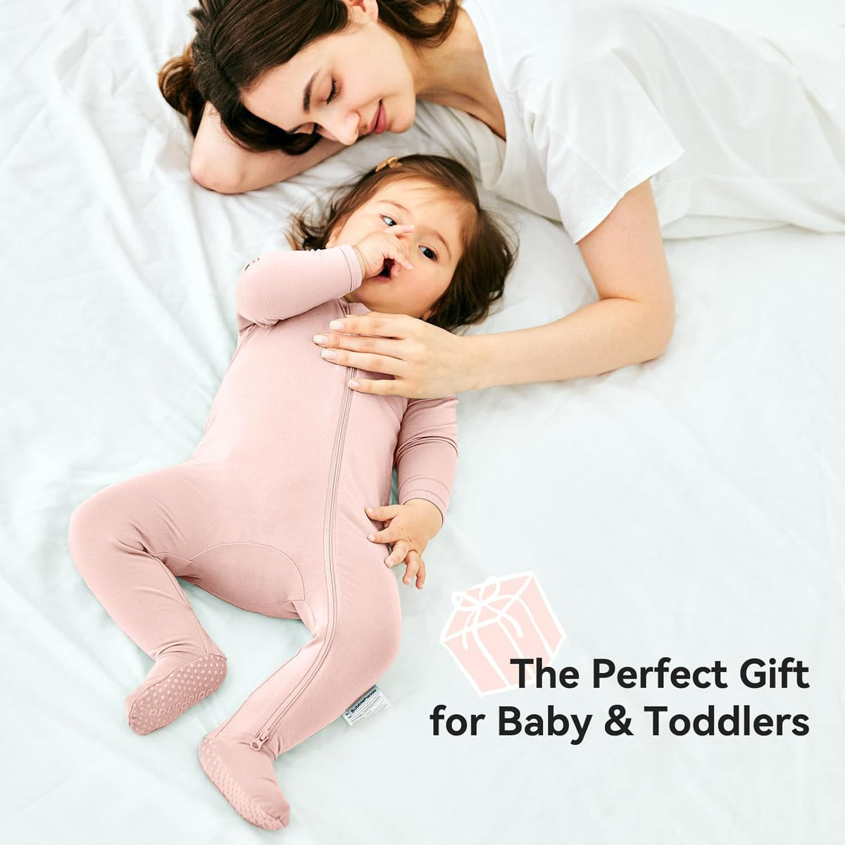 BubblePanda Rayon Made From Bamboo Baby Pajamas Baby Clothes for Boys Girls Unisex Zip-Front