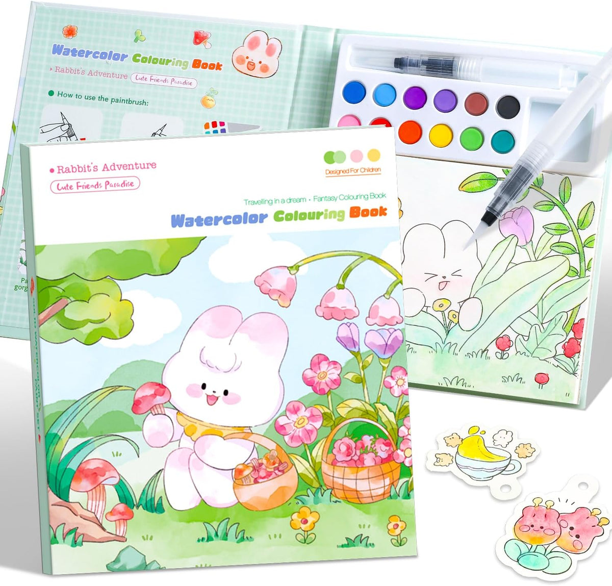 Paint with Water Coloring Books for Kids Ages 3-5, 4-8 – Cute Coloring Book for Teens,Arts and