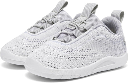 MORENDL Toddler Slip On Sneakers Baby Walking Shoes Non-Slip Breathable Unisex Pink Mesh Lace-Up