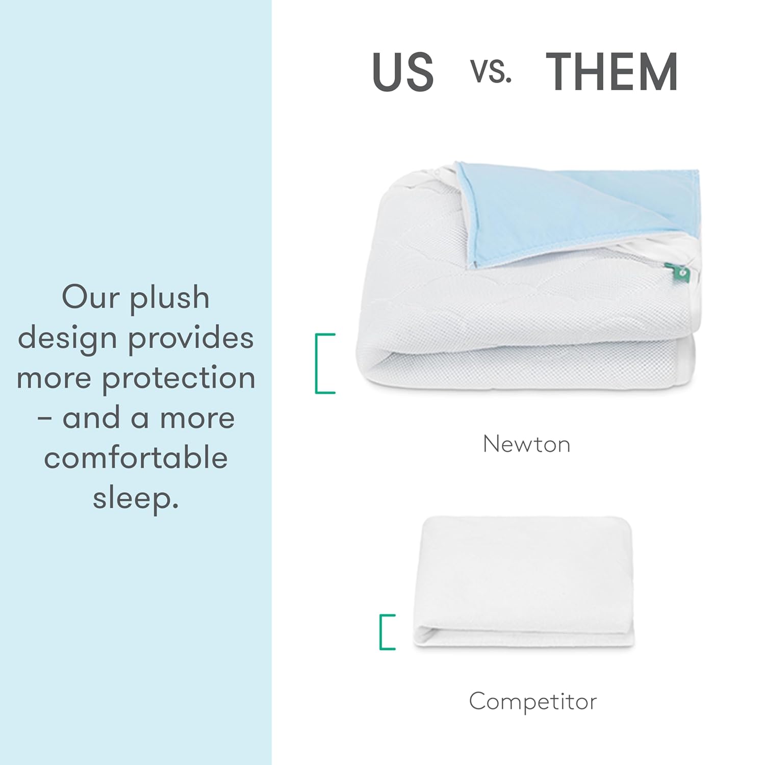 Newton Baby Waterproof Crib Mattress Pad | Ultra-Breathable Quilted Layer for Comfort & Universal