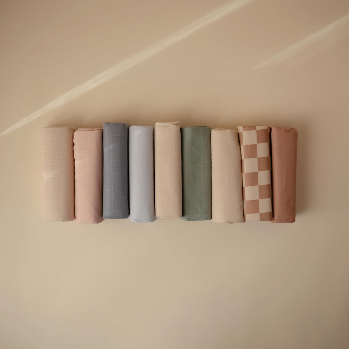 mushie Waterproof Changing Pad Liners | 100% Organic Cotton | Set of 3 (Blue Combo)
