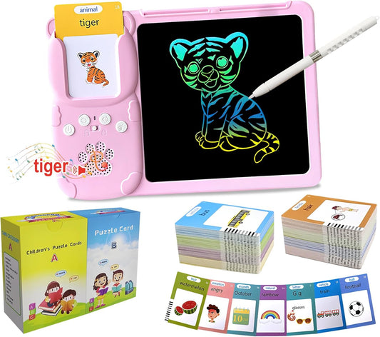 Rylai Toddler Toys Talking Flash Cards, Kindergarten Learning Resources 510 Sight Words with