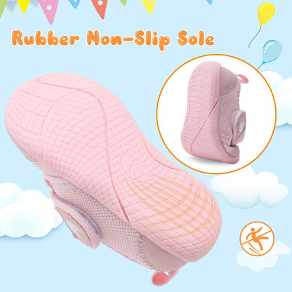 FEETCITY Baby First Walking Shoes Boys Girls Infant Sneakers Crib Shoes Breathable Lightweight Slip