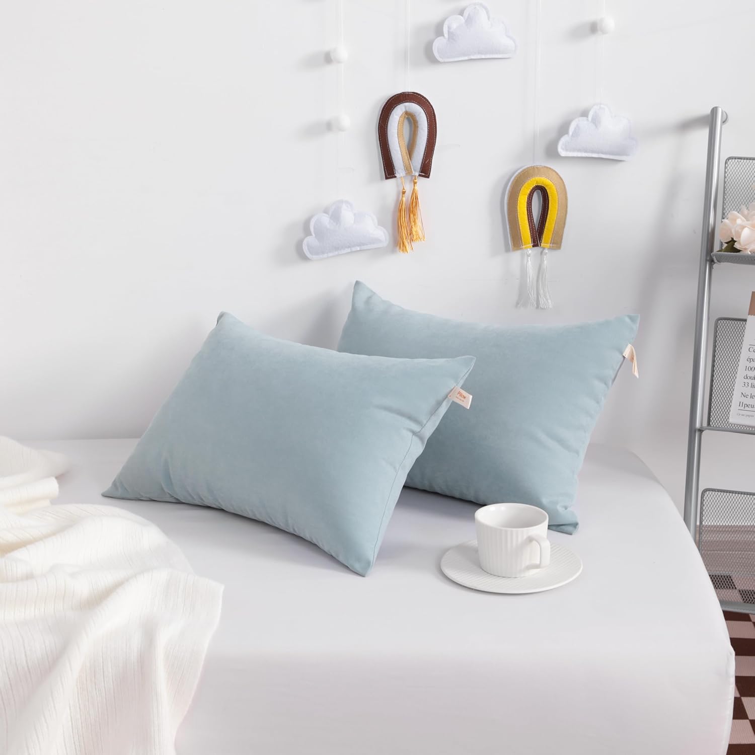 NTBAY Tiny Pillows, Down Alternative 7"x11" Microfiber Mini Pillows for Travel, Pets, Soft Machine