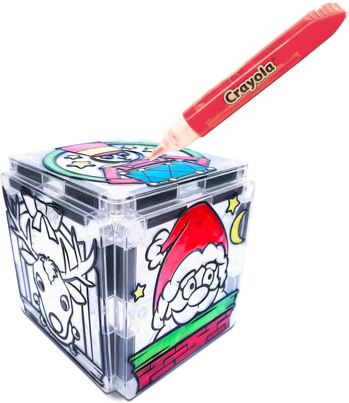 CreateOn Crayola PaintOn Holiday Magnetic Tiles, Magnetic Kids’ Building Toys, STEM Learning Travel