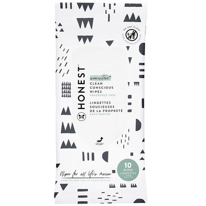 The Honest Company Clean Conscious Multi-Use Wipes | Hypoallergenic + Unscented for Sensitive Skin