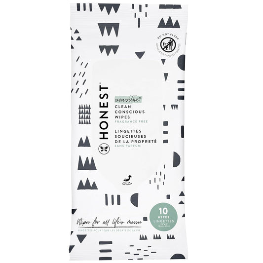 The Honest Company Clean Conscious Multi-Use Wipes | Hypoallergenic + Unscented for Sensitive Skin