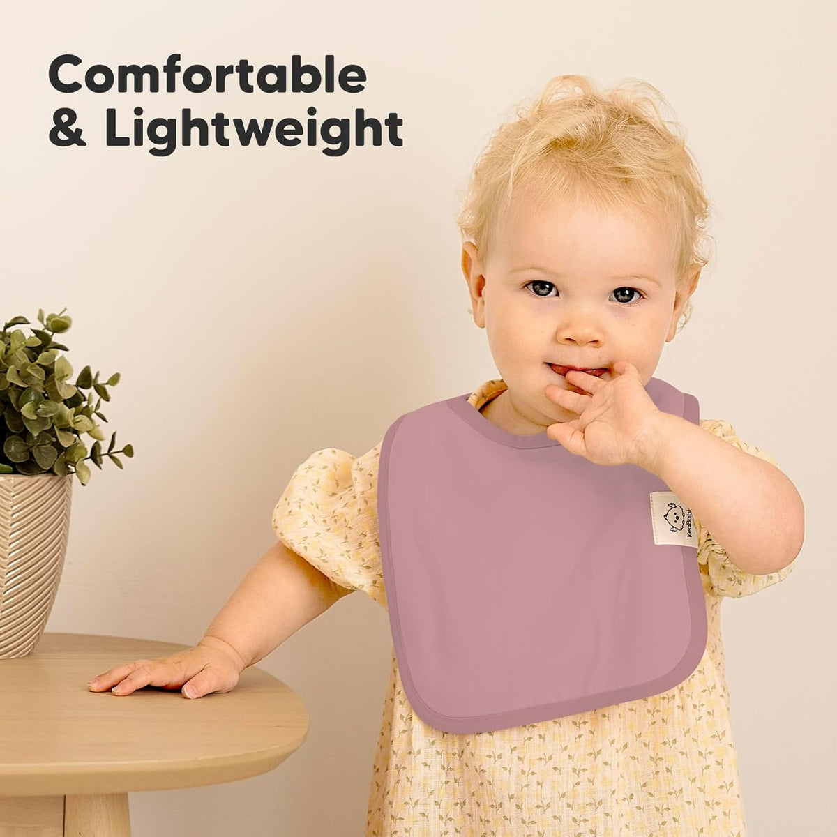 KeaBabies 8-Pack Organic Baby Bibs for Boys, Girls - Super Absorbent Cotton Drool Bibs for Baby