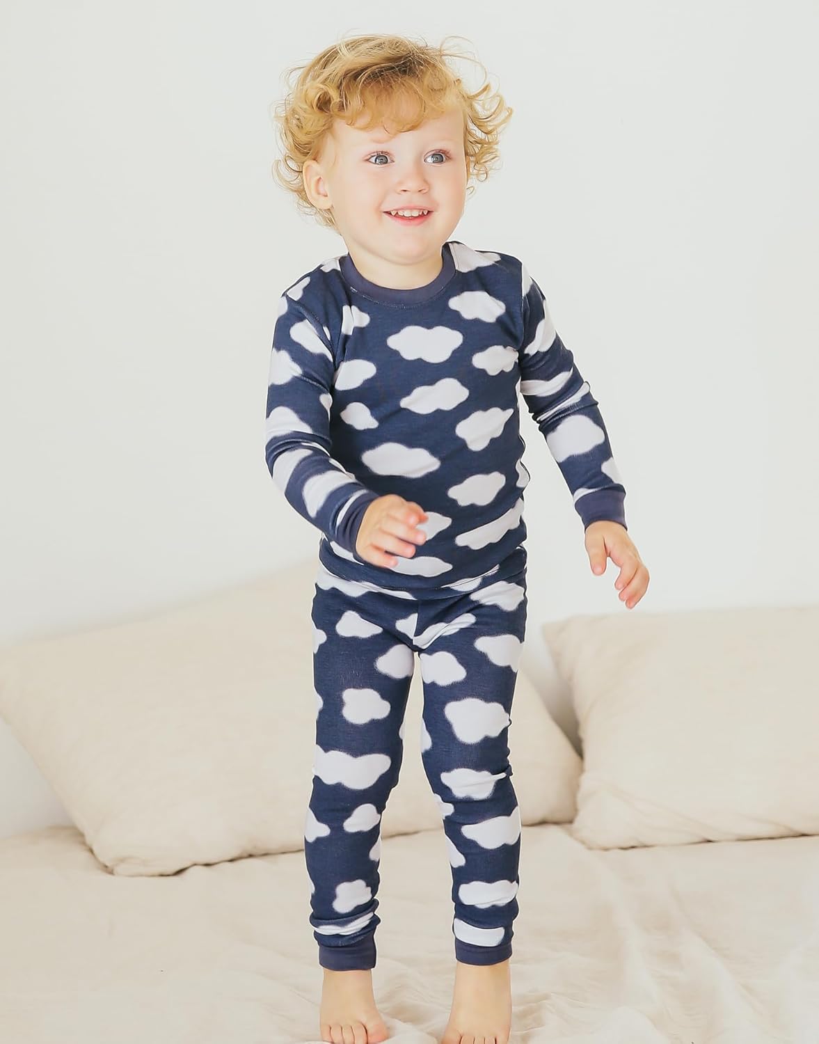 VAENAIT BABY 6M-12Y Kids Unisex Girls & Boys Soft Comfy Modal Tencel Sleepwear Pajamas 2pcs or 4pcs