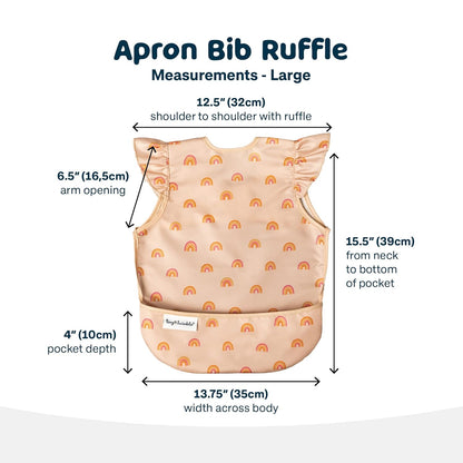 Tiny Twinkle Mess Proof Baby Bib - Waterproof & Lightweight Baby-Led Weaning Apron | 100% Recycled