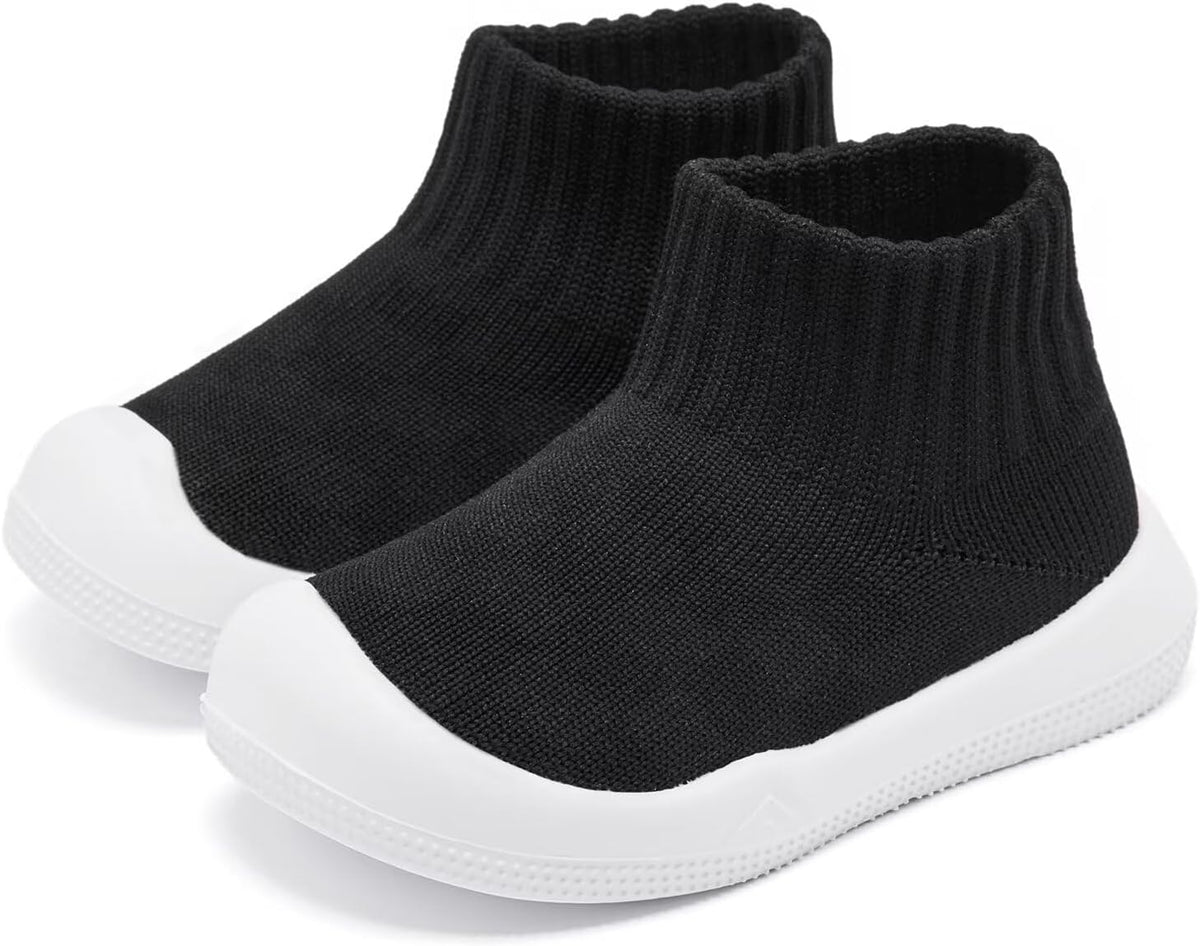 Eashi Baby Boy Girl Non-Skid Indoor Infant Walking Shoes Breathable Warm Elastic Sock Shoes with