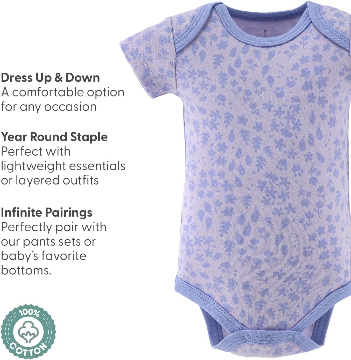 The Peanutshell Baby Girls' Bodysuits, Baby Girl Clothes, Newborn to 24m Baby Outfits, New Born