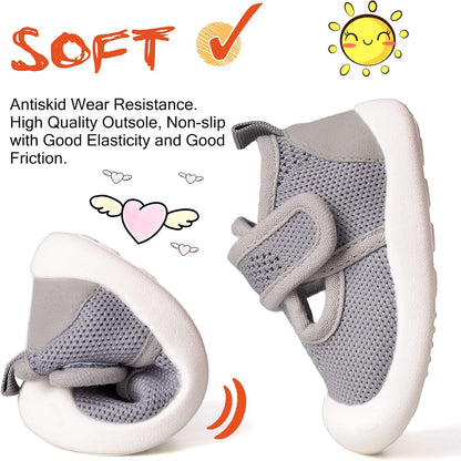 Baby First-Walking Shoes 1-4 Years Kid Shoes Trainers Toddler Infant Boys Girls Soft Sole Non Slip