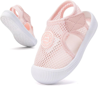 BMCiTYBM Baby Boy Girl Closed Toe Summer Sandals Lightweight Shoes Infant Non-Slip First Walking