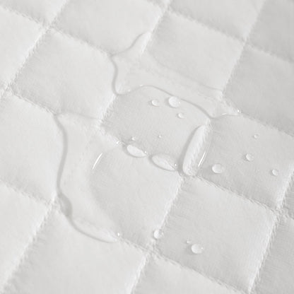 NTBAY 2 Pack Waterproof Crib Mattress Protector, Quilted 28"x52" Toddler Fitted Sheet - Machine