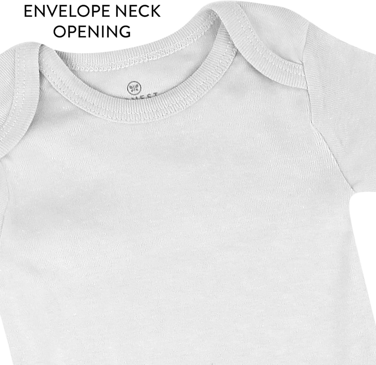HonestBaby unisex-baby 10-pack Short Sleeve Bodysuits One-piece 100% Organic Cotton for Infant Baby