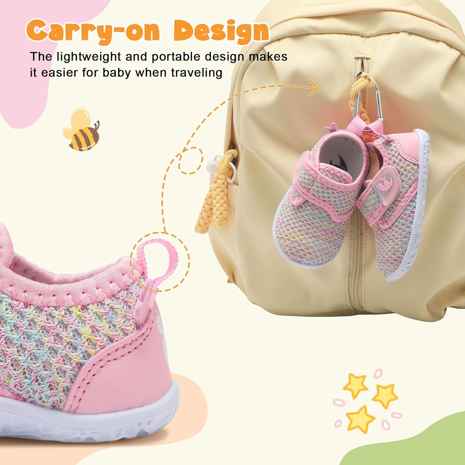FEETCITY Baby Walking Shoes Barefoot Baby Shoes Infant Sneakers Newborn Crib Shoe Lightweight