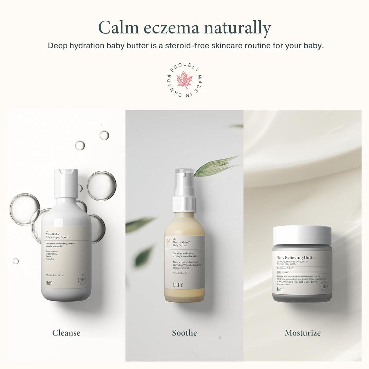 Baby Relieving Butter - Natural Cocoa Seed Butter with Colloidal Oatmeal Diaper Cream for Itchy, &