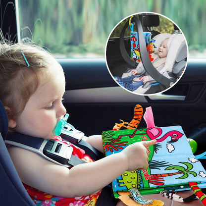 2PCS Baby Books 0-6 Months Tummy Time Infant Toys 0-3 Months High Contrast Baby Sensory Toys 3-6
