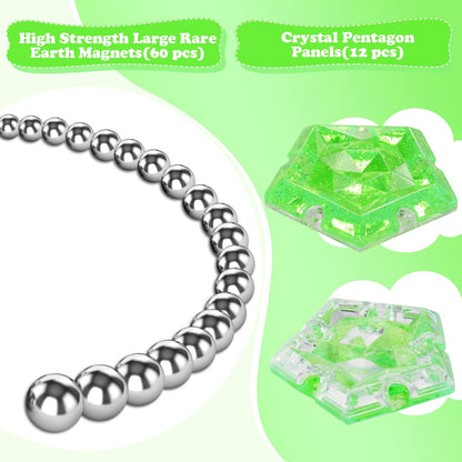 Magnetic Fidget Sphere Stress Relief Toys for Adults Kids, Anxiety Sensory Fidget Toys with Strong