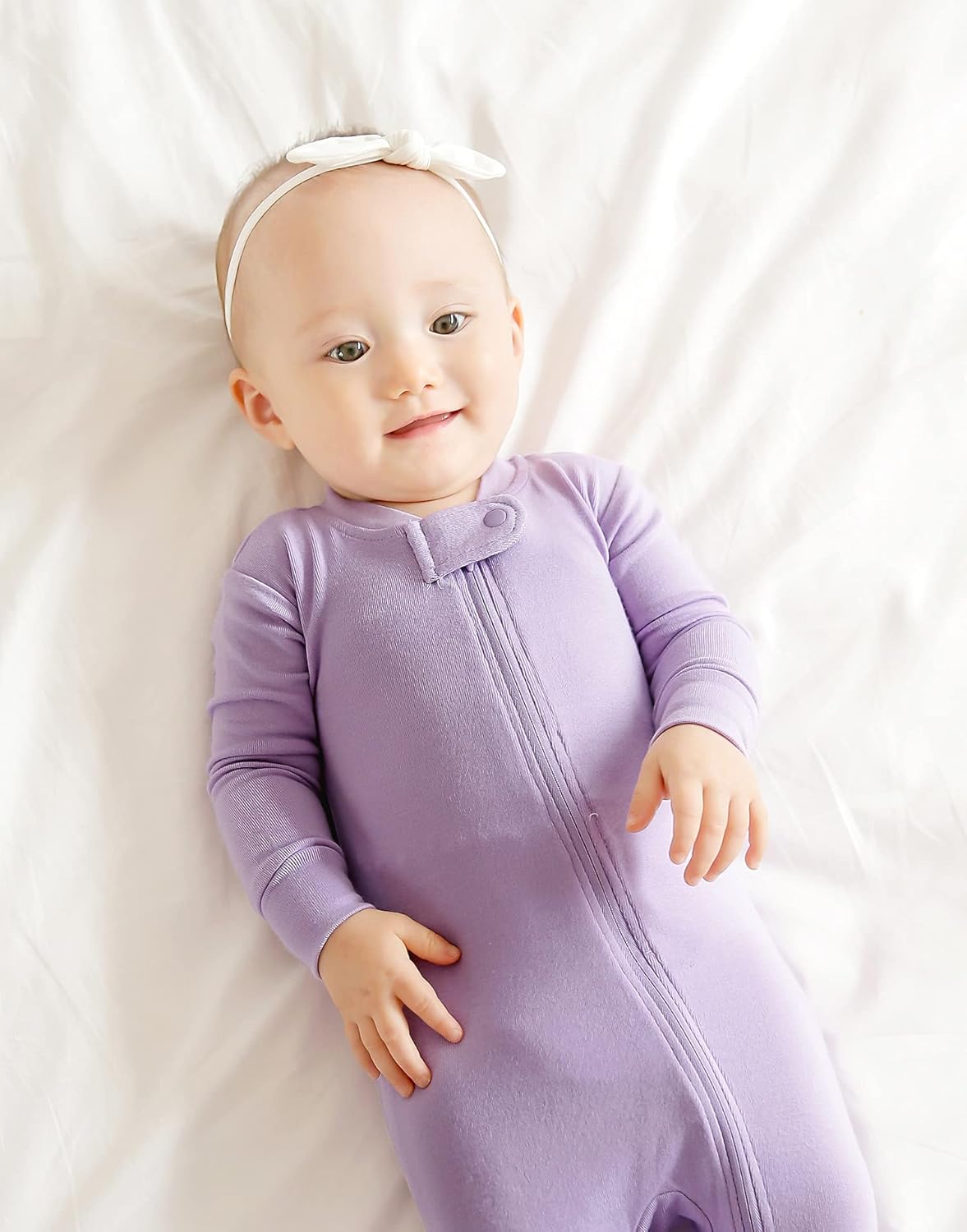 VAENAIT BABY Infant Toddler Boys Girls Footed One-Piece Sleep and Play Premium Modal Pajamas 1-2