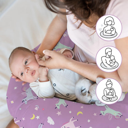 Little Grape Land Nursing Pillow for Infants, Breastfeeding Pillows, Baby Support Pillow for