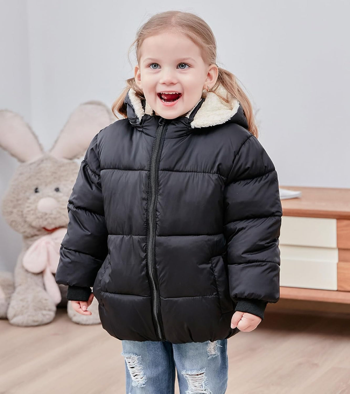 TUONROAD 1-6T Baby Girl Boy Winter Fleece Coats Toddler Warm Puffer Jackets Kids Down Alternative