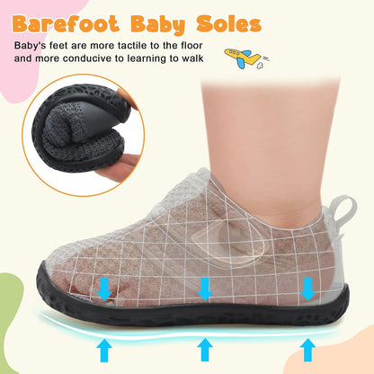 FEETCITY Baby Walking Shoes Barefoot Baby Shoes Infant Sneakers Newborn Crib Shoe Lightweight