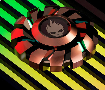 Metal Fidget Spinner High Speed and Silence Colorful Glowing, Cool Mechanical Gear Spinner