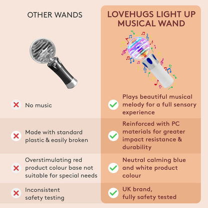 Musical Light Up Wand - Sensory Lights for Autistic Children - Light Up Sensory Toys - Autism Toys