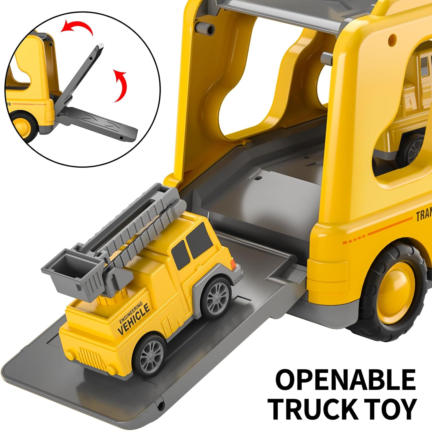 TEMI Construction Truck Boy Toys for 3-5 Year Old Toddlers - Toys for 3 4 5 6 7 Years Old