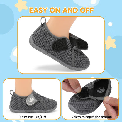 FEETCITY Toddler Walking Shoes Slip On Toddler Shoes Boys Girls Kids Sports Sneakers Casual School