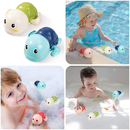SEPHIX Bath Toys for Toddlers 1-3, Cute Swimming Turtle Bath Toys for 1 2 Year Old Boy Girl Gifts