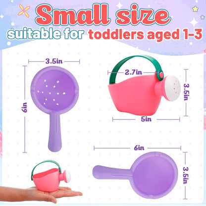 Small Soft Bath Toys for Toddlers 1-3 - Super Easy to Clean Water Table Toys Baby Tub Swimming Pool