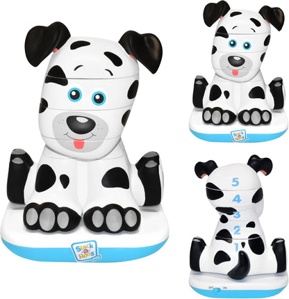 Stack-a-Roos Dalmatian Puppy by Salus Brands - Animal Stacking Toy, Educational Early Learning Toy