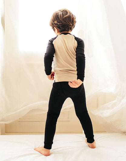 VAENAIT 6M-12Y Toddler Toddler Kids Toddler Girls Boys Soft Comfy Modal Tencel Solid Raglan