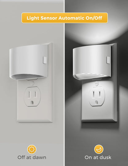 L LOHAS LED Night Lights Plug into Wall, Dimmable Night Light with 3 Level Brightness, 5000K