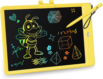 KOKODI LCD Writing Tablet, 10 Inch Colorful Toddler Doodle Board Drawing Tablet, Erasable Reusable