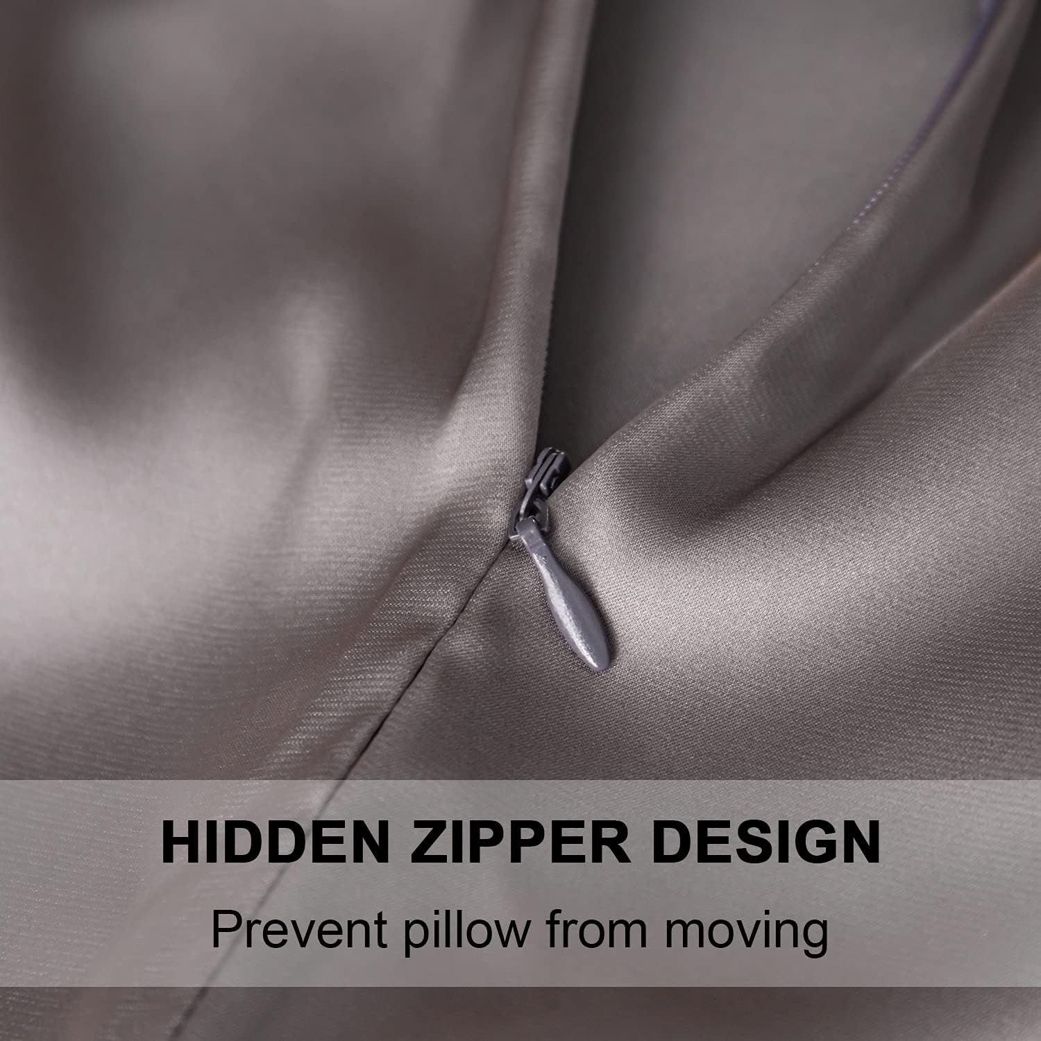 Mulberry Silk Pillowcase for Hair and Skin,Standard Size Cooling Silk Pillow Case with Hidden
