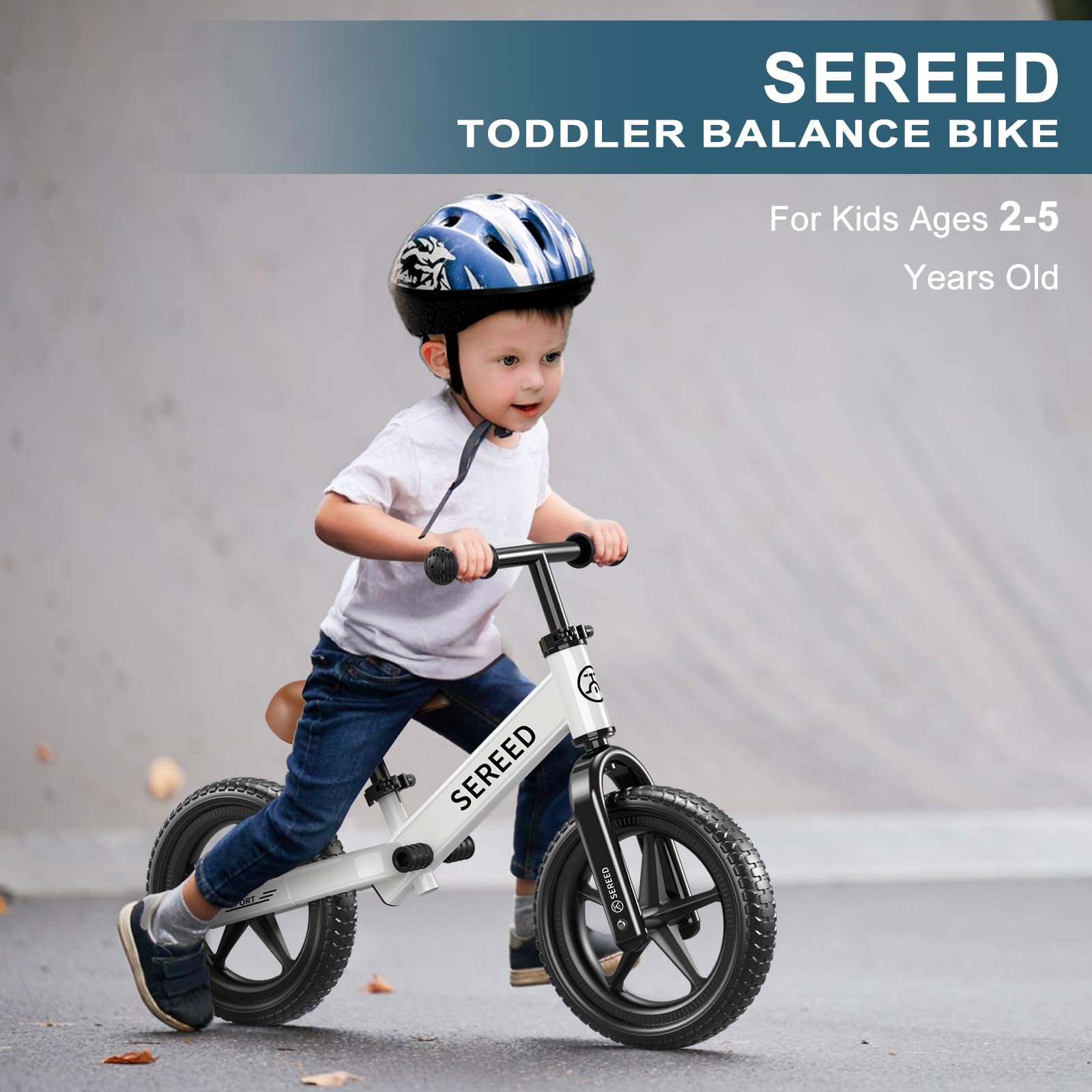 SEREED Toddler Balance Bike 2 Year Old, Gift for 2-3 Boys Girls, Adjustable