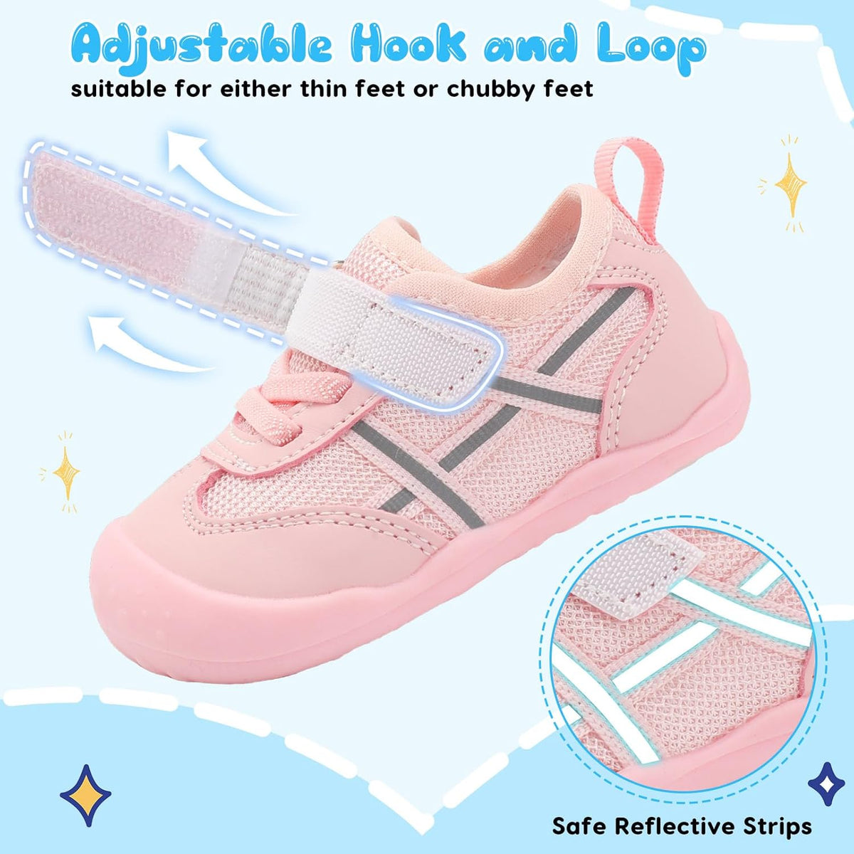 Scurtain Baby Shoes Boy Girl First Walking Shoe Infant Crib Breathable Sneakers Lightweight