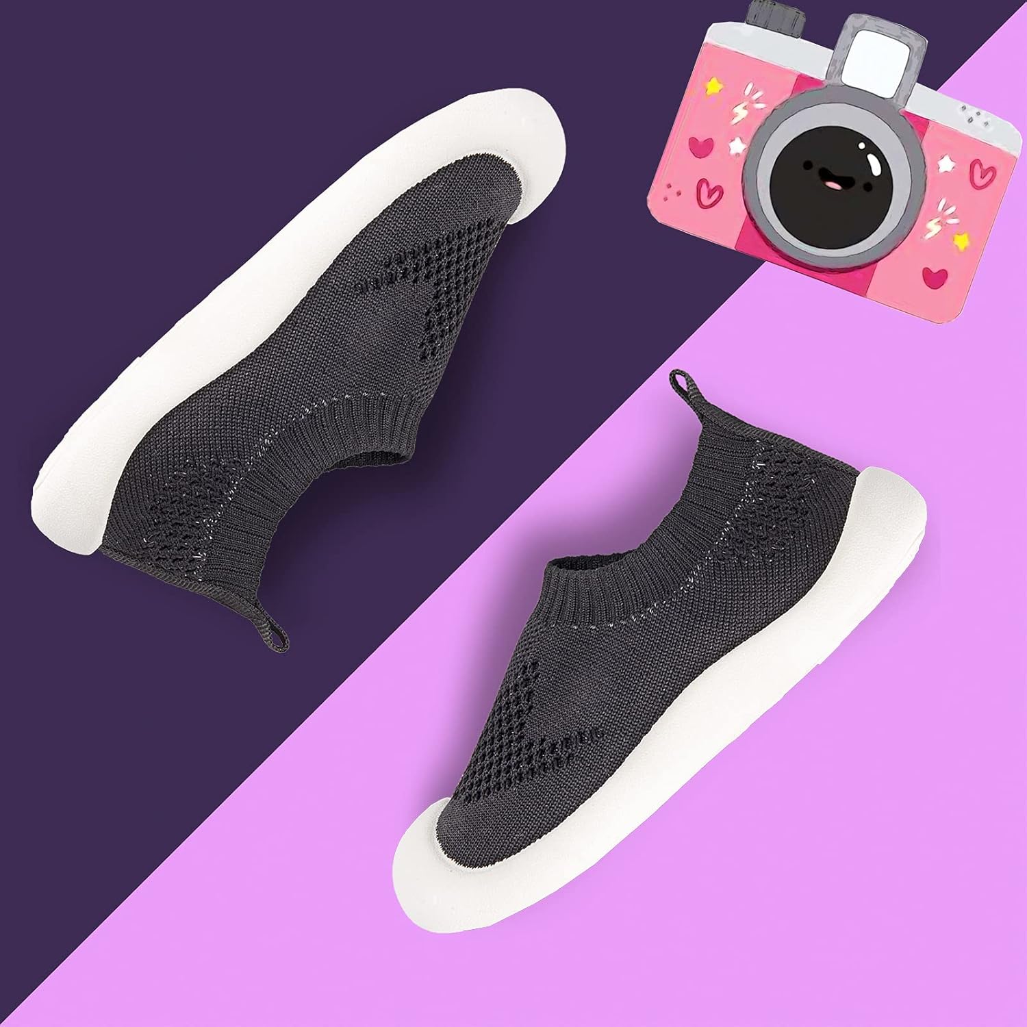 Baby First-Walking Shoes 1-4 Years Kid Shoes Trainers Toddler Infant Boys Girls Soft Sole Non Slip