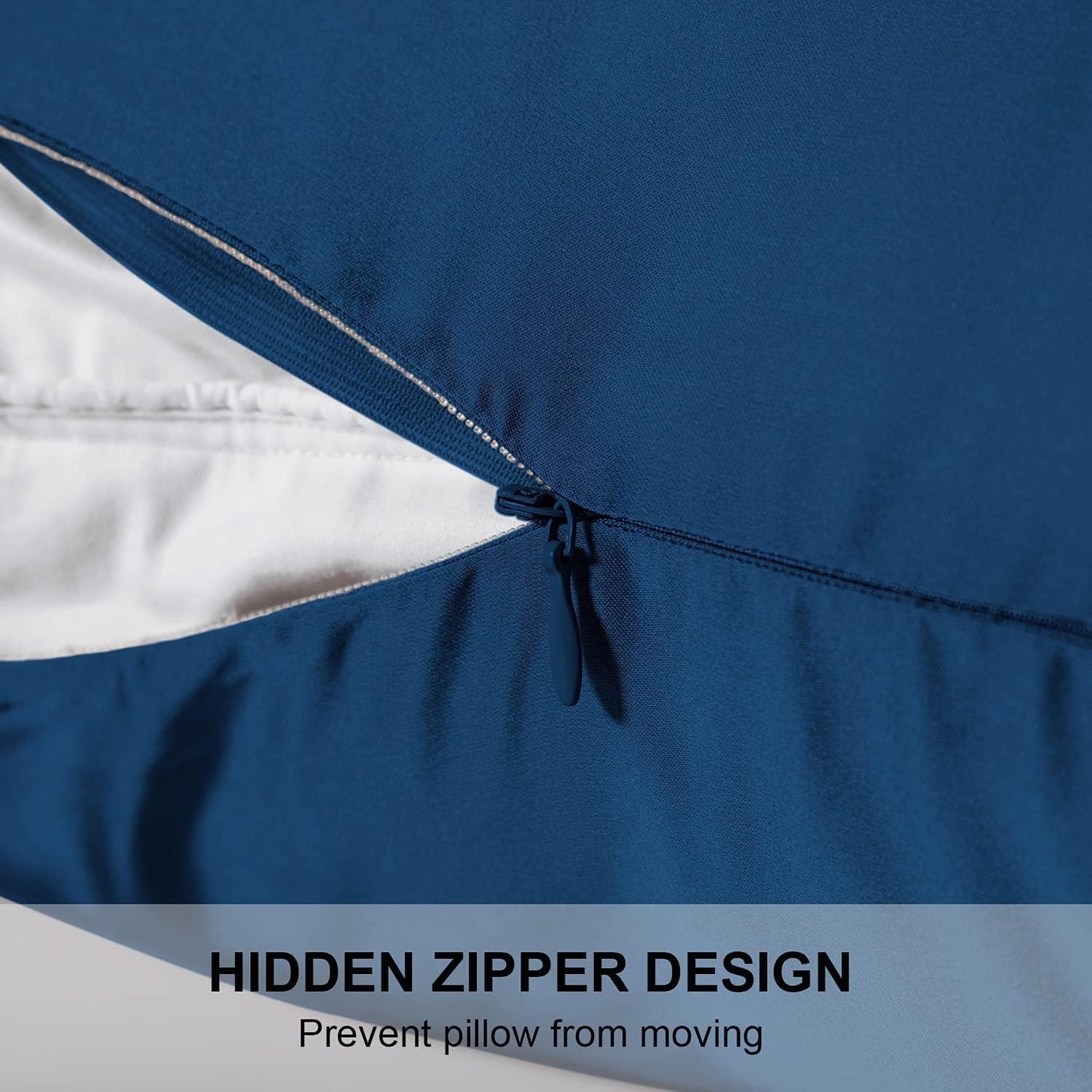 Mulberry Silk Pillowcase for Hair and Skin,Cooling Silk Pillow Case with Hidden Zipper,Allergen