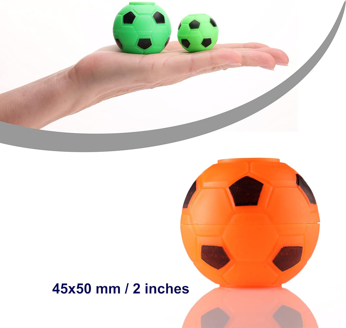 Entervending Fidget Spinners - 2 Inch Stress Balls in The Gift Box - 6 Pcs Soccer Party Favors for