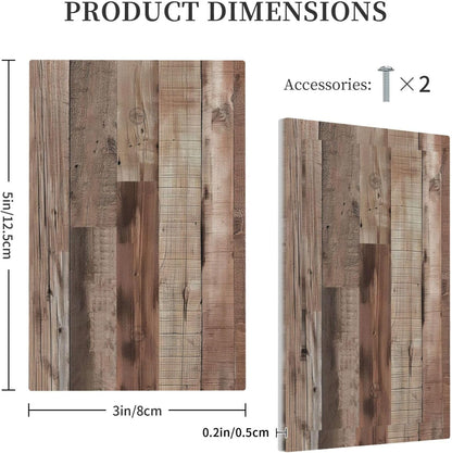 Decorative Switch Covers Plate Retro Wood Plank Vintaga Wooden Board 1 Gang No Device Single Blank