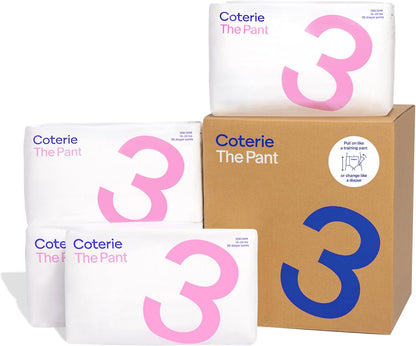 Coterie The Pant, Size 3, Pull Up Style Diapers for Sensitive Skin, Hypoallergenic, Super Absorbent